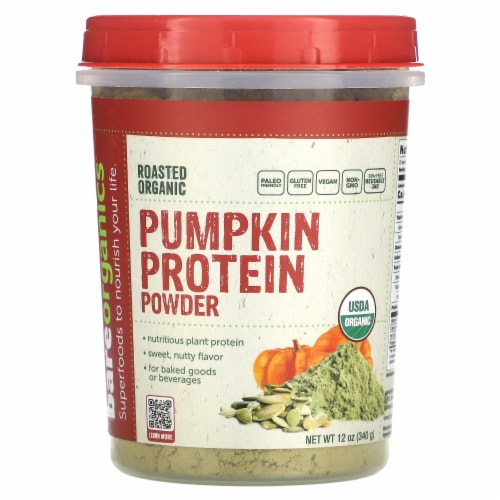 BareOrganics Pumpkin Protein Powder (Organic) Perspective: front