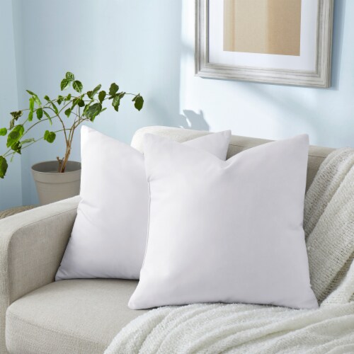 2 Pack Feather Down Throw Pillow Insert, 18*18 - Kroger