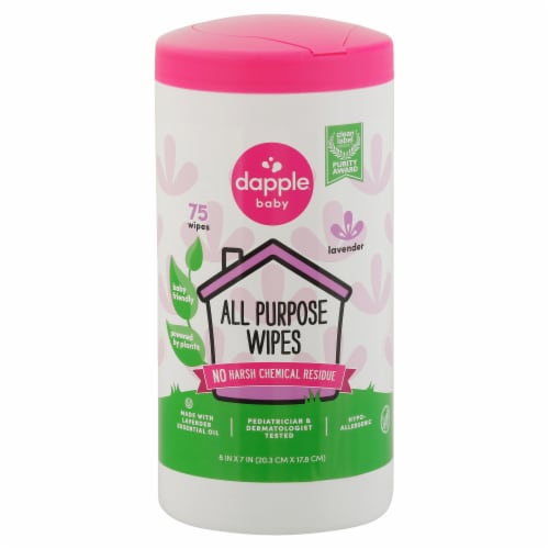 Dapple® Lavender All Purpose Wipes Perspective: front