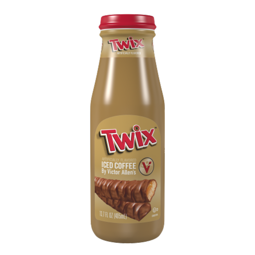 Victor Allen's Twix™ Iced Coffee Bottle Perspective: front