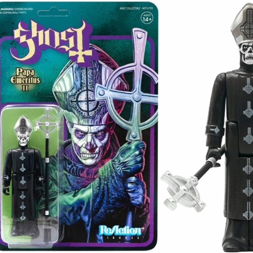 Ghost Papa Emeritus II Grucifix Staff ReAction Figure Super7, 1