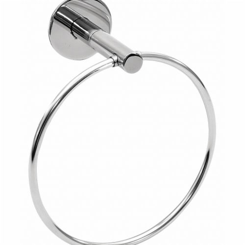 Wingits Towel Ring,SS,Polished Chrome,5 7/8 in w WMETRINGPS Perspective: front