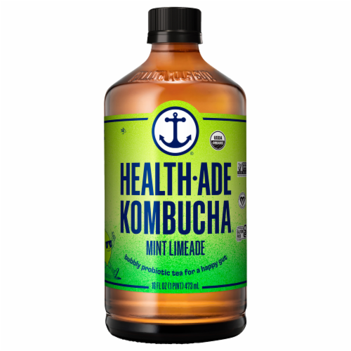 Health-Ade Mint Limeade Kombucha Perspective: front
