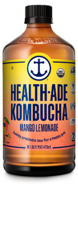 Health-Ade Kombucha® Mango Lemonade Perspective: front