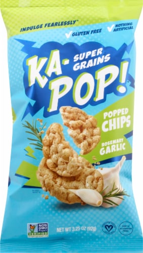 Ka-Pop! Rosemary Garlic Ancient Grain Popped Chips Perspective: front