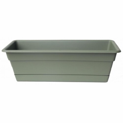 Bloem 5.75 in. H X 18 in. W X 7.5 in. D Plastic Window Box Green