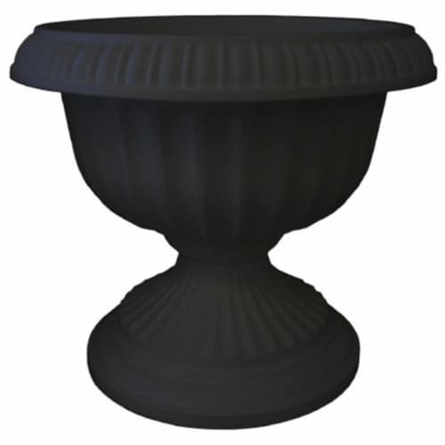 Bloem 12in Grecian Urn Black GU12-00 Perspective: front