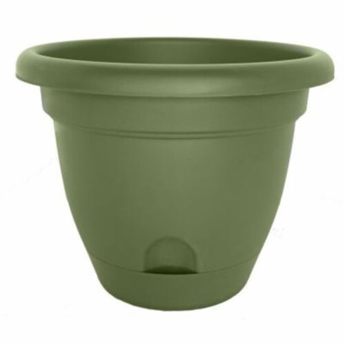 Bloem LP1242 12 in. Lucca Planter, Living Green Perspective: front
