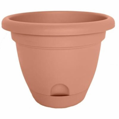 Bloem LP1246 12 in. Lucca Planter, Terra Cotta Perspective: front