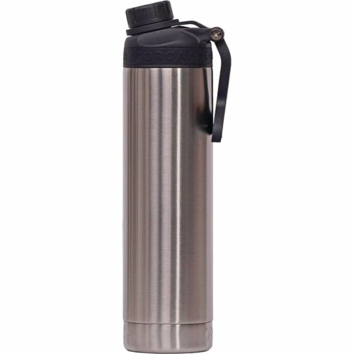 Orca Hydra 22 Oz. Stainless/Black Insulated Vacuum Bottle ORCHYD22SS/BK/BK Perspective: front