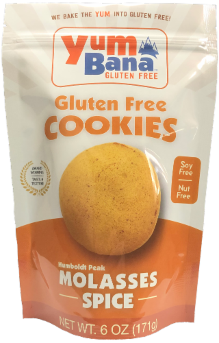 Yum Bana™ Molasses Spice Gluten-Free Cookies Perspective: front
