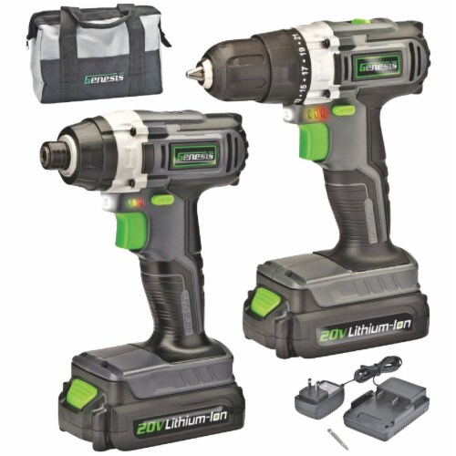Genesis 20v Drill/Driver Kit GL20DIDKA2, 1 Kroger