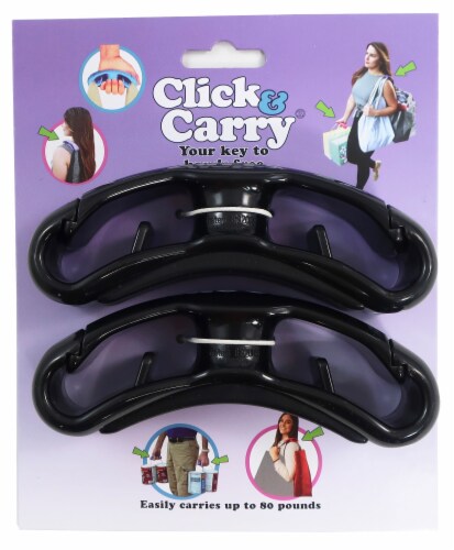 2-Pack Black Click & Carry Bag Handle 