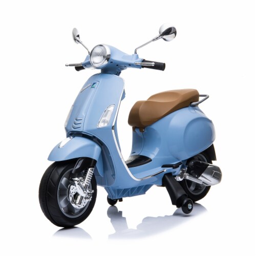 Blazin Wheels 801BL 12V Vespa GTS Super Sport, Blue Perspective: front