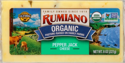 Rumiano Organic Pepper Jack Cheese Perspective: front