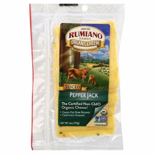 Rumiano Organic Sliced Pepperjack Perspective: front
