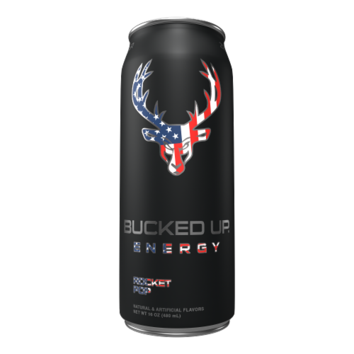Bucked Up Energy® Rocket Pop Energy Drink Perspective: front