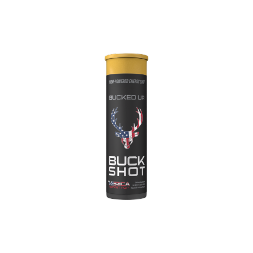 Bucked Up Buck Shot Merica Rocket Pop High-Powered Energy Shot Perspective: front