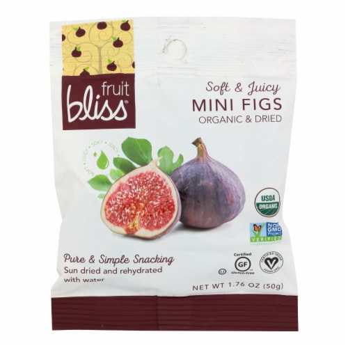 Fruit Bliss - Organic Turkish Mini Figs - Mini Figs - Case of 12 - 1.76 oz. Perspective: front