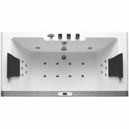 Eago am196etl 6 ft clear rectangular acrylic whirlpool bathtub for two discount