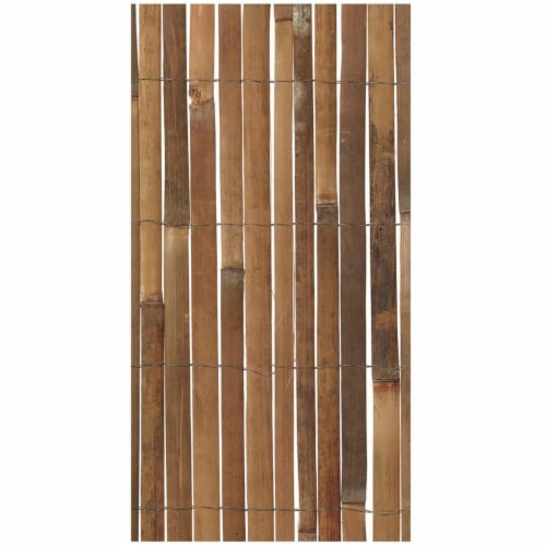 Harbor Gardens R646HG 13 ft. x 3 ft. 3 in. Split Bamboo Fence, Natural Perspective: front