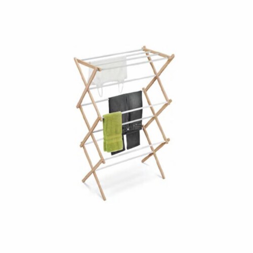 Honey-Can-Do DRY-01111 Wood Accordion Drying Rack Perspective: front