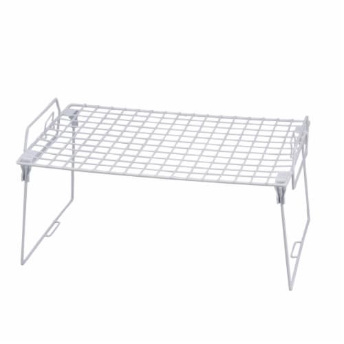 Honey Can Do Cabinet Shelf - White Perspective: front