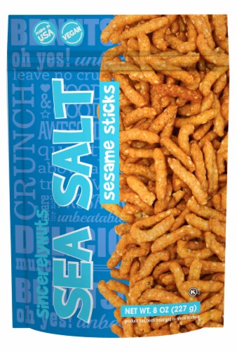 Sincerely Nuts Sea Salt Sesame Sticks Perspective: front