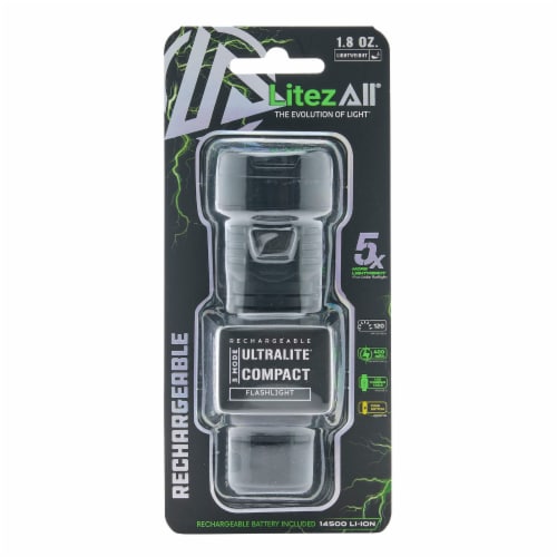 LitezAll® Rechargeable Flashlight Perspective: front