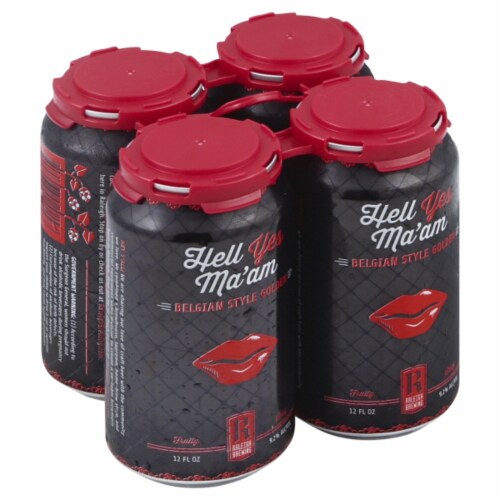 Raleigh Brewing Hell Yes Ma'am Belgian Style Golden Ale Perspective: front