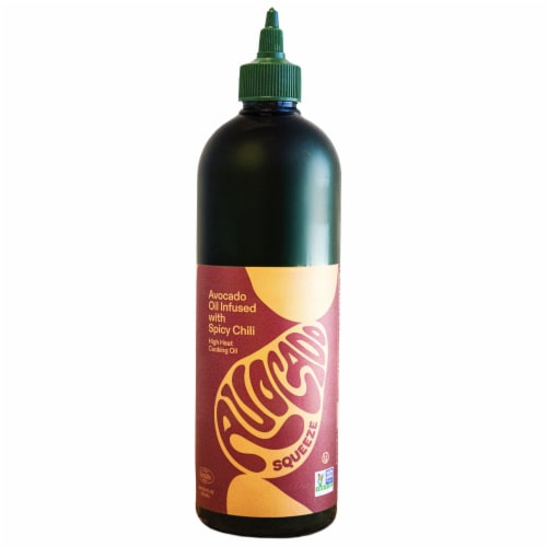 Tantillo Avocado Oil infused with Spicy Chili Squeeze Bottle Perspective: front