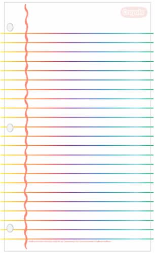 Crayola® Dry-Erase White Note Paper Perspective: front