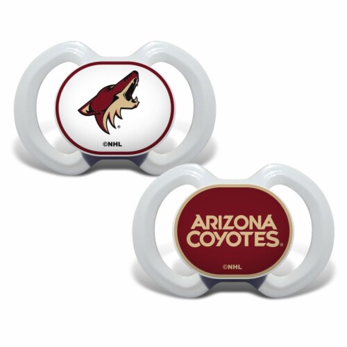 Arizona Coyotes 2-Pack Pacifier Perspective: front
