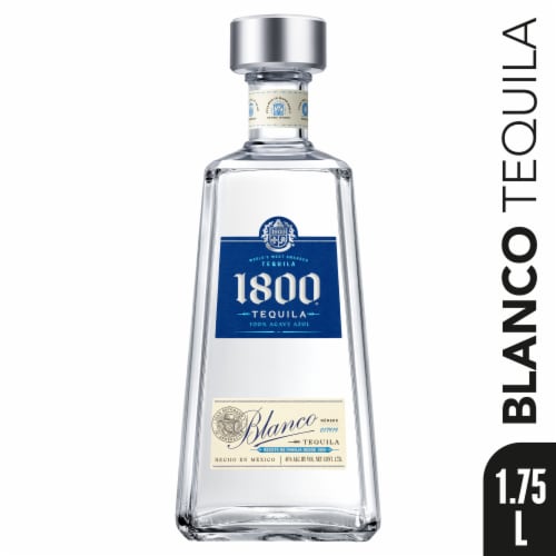 1800 Silver Reserva Tequila Perspective: front