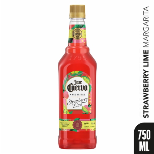 Jose Cuervo® Authentic Margarita Strawberry Lime Prepared Cocktails Ready To Serve Perspective: front