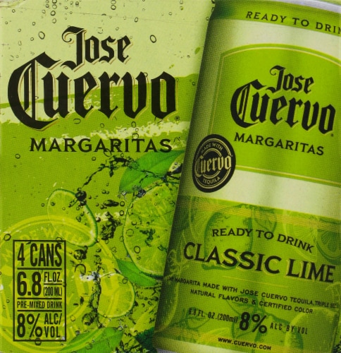 Jose Cuervo Lime Margaritas, 4 pk / 200 mL - Food 4 Less