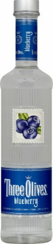 Three Olives Blueberry Vodka Perspective: front