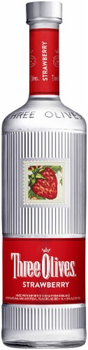 Three Olives Strawberry Vodka Perspective: front