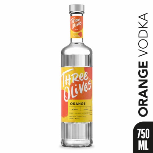 Three Olives® Vodka Orange Perspective: front