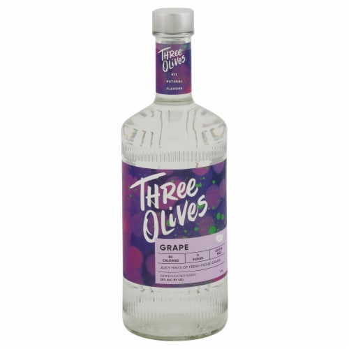 Three Olives® Grape Vodka Perspective: front