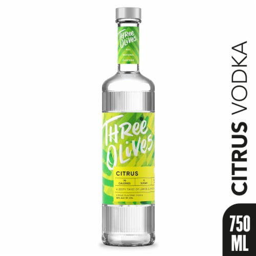 Three Olives® Citrus Vodka Perspective: front