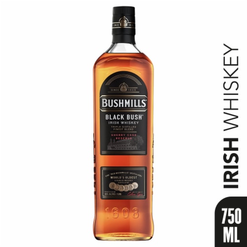 Bushmills® Black Bush® Irish Whiskey Perspective: front