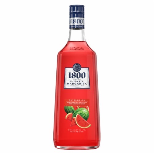 1800 The Ultimate Margarita® Watermelon Prepared Cocktails Ready To Serve Perspective: front