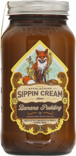 Sugarlands Distilling Co. Appalachian Sippin' Cream Banana Pudding Liqueur Perspective: front