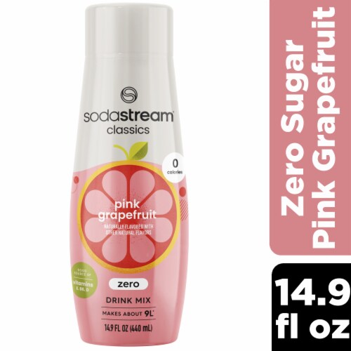 SodaStream® Pink Grapefruit Zero Sugar Drink Mix Perspective: front