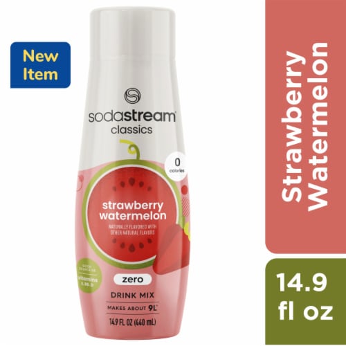 SodaStream Strawberry Watermelon Sparkling Water Zero Calorie Drink Mix Perspective: front