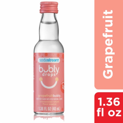 SodaStream® bubly™ drops Grapefruit Unsweetened Natural Flavor Essence Perspective: front