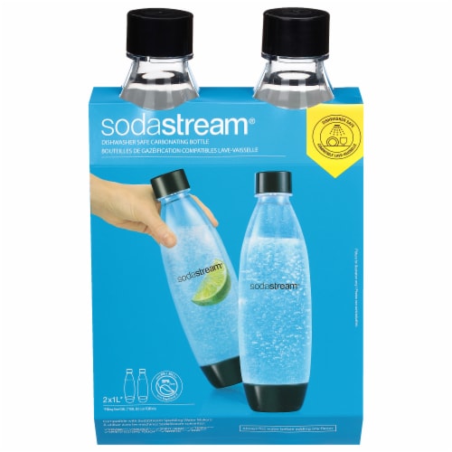 Soda Stream® Dishwasher Safe Carb Bottle - Black Perspective: front