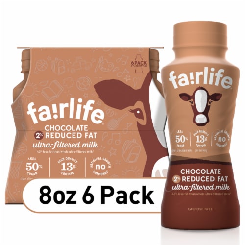 Fairlife 2% Chocolate Lactose Free & High-Protein Ultra-Filtered Milk Perspective: front