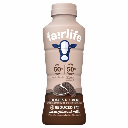 Fairlife® Yup! Cookies N' Cream 2% Milk Perspective: front